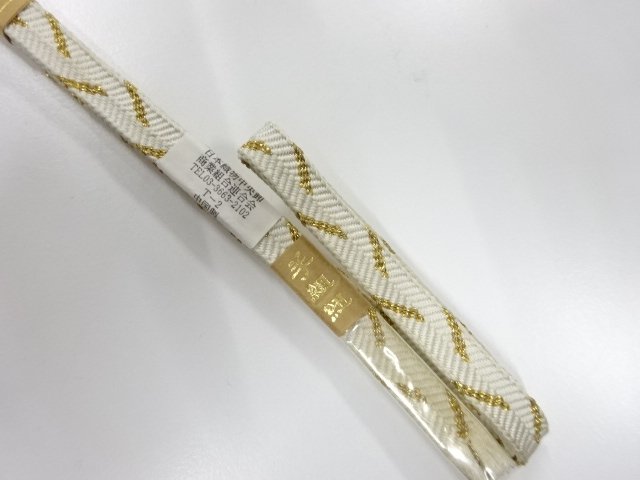  未使用品　正絹　帯留め用　手組三分紐